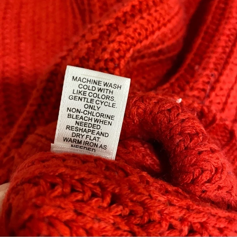 Cato Girls Red Cowl Neck Ribbed Knit Sweater Dress